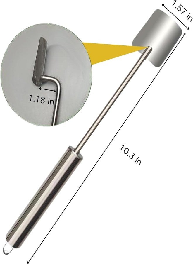 SIXCAR 2025 NEW Long Handle Stainless Steel Corn Stripping Tool, Corn Cob Stripper,Corn Cutter, Corn Peeler,Easy Clean Corn Peeler Corn Cob Stripper Tool (2PC) - Image 2